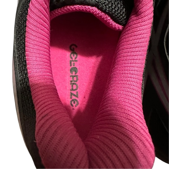 ASICS Women’s Black & Pink Running Sneakers Size 9.5 - Picture 8 of 9